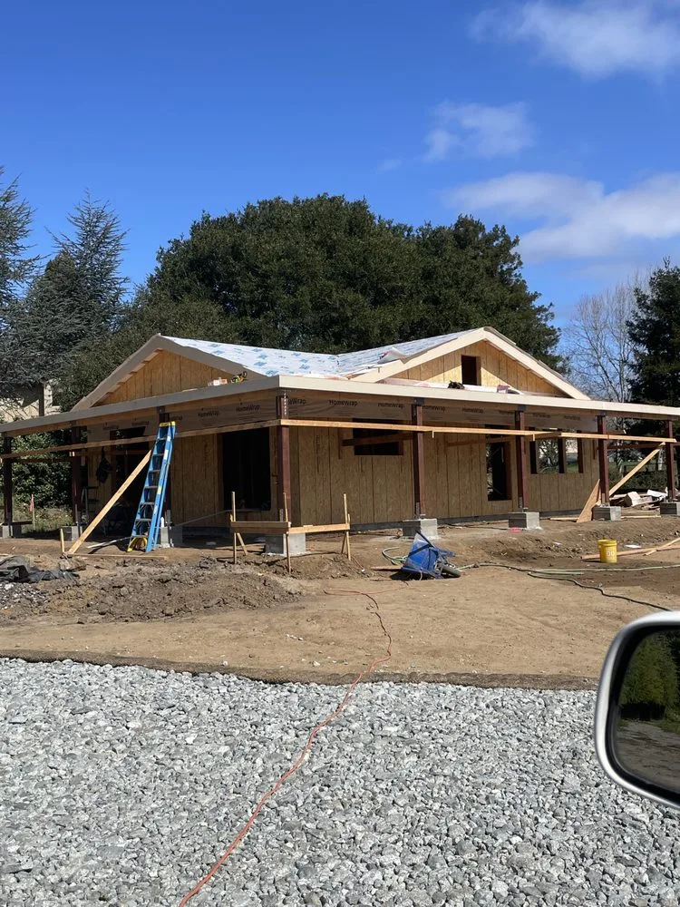General contractor Watsonville CA — Double Y Framing custom home under construction