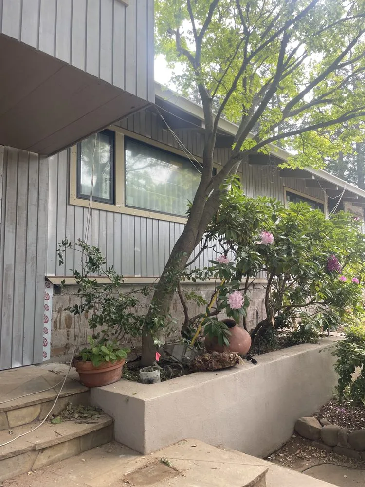 New vertical wood siding installed on a Watsonville area home