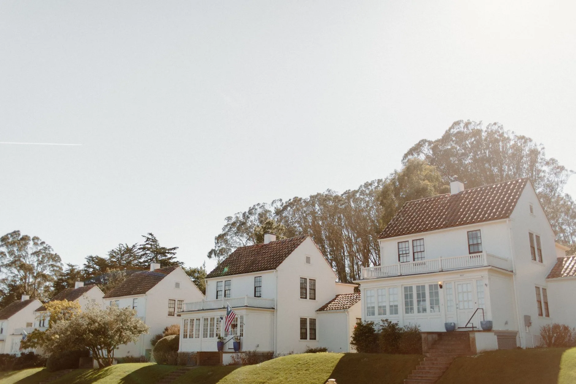 Residential Northern California neighborhood typical of Aptos, CA